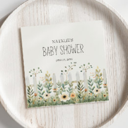 Serviette En Papier Petite ferme de pépinière animaux Baby shower serv
