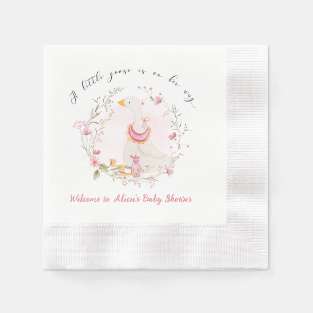 Serviette En Papier Petite Oie Bébé Fille Papier serviettes (Devant)