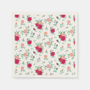 Serviette En Papier Petite Rose Fille Anniversaire Invitation