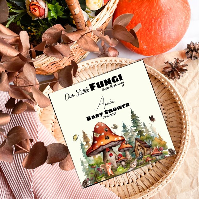 Serviette En Papier Petits champignons Champignons Forêt de bois Whims (Créateur téléchargé)