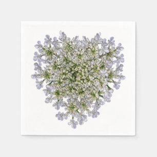 Serviette En Papier petits pétales blancs
