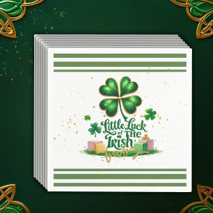 Serviette En Papier Peu de chance pour le Baby shower d'or Shamrock ir