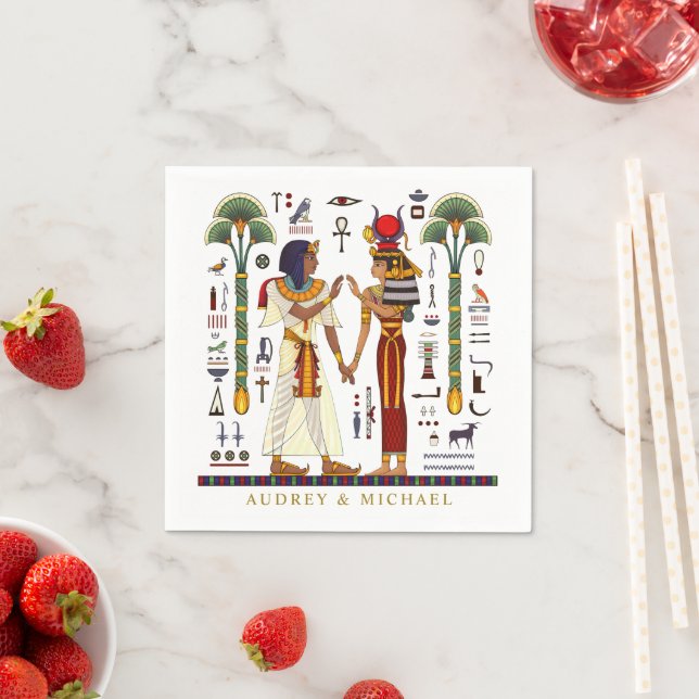Serviette En Papier Pharaon égyptien (En situation)