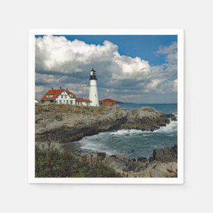 Serviette En Papier Phare de Maine Portland Head Photo
