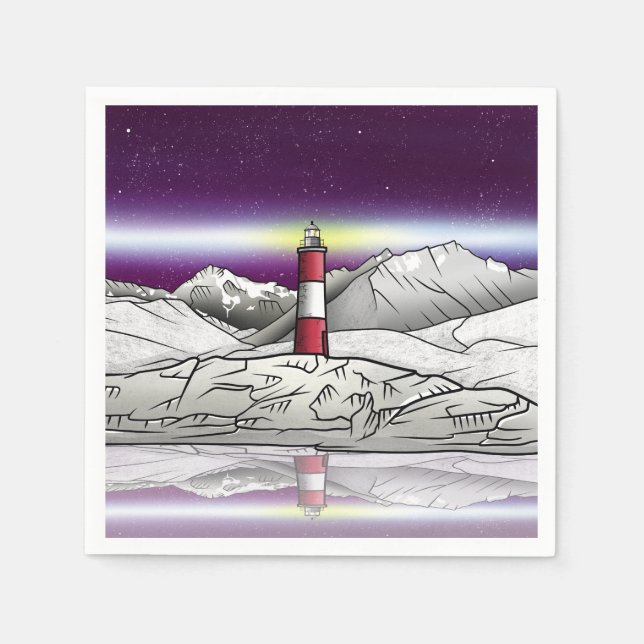 Serviette En Papier Phare des Eclaireurs Argentine (Devant)