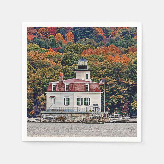 Serviette En Papier Phare d'Esopus Meadows (Devant)