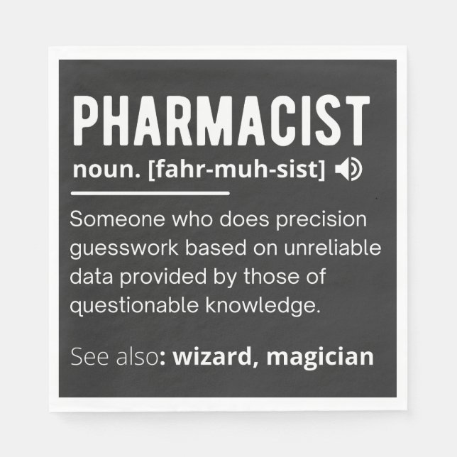 Serviette En Papier pharmacien (Devant)