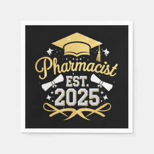 Serviette En Papier Pharmacien Diplômé de Pharmacie 2025