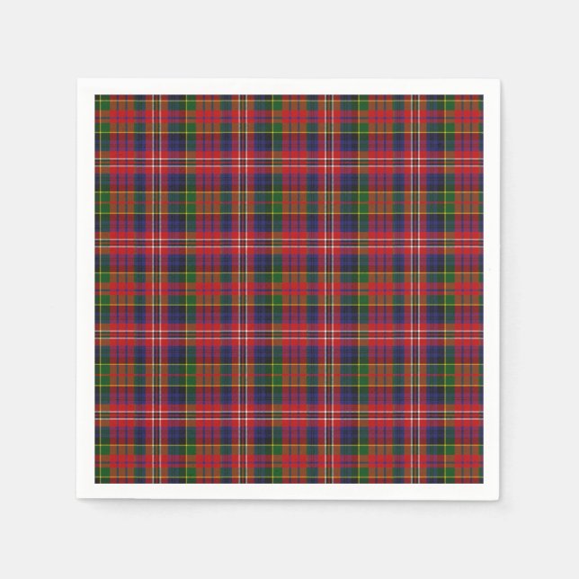 Serviette En Papier Phérson Clan Tartan Papier Plaid Napkins (Devant)