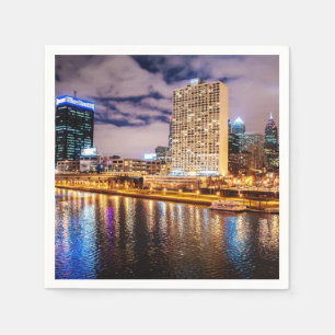 Serviette En Papier Philadelphie Skyline