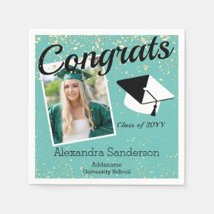 Serviette En Papier Photo Aqua Sarcelle promotion 2022 
