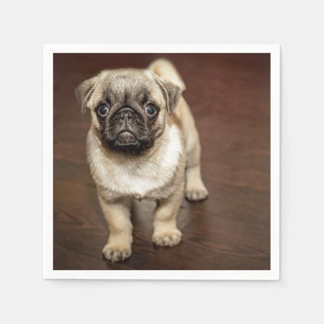 Serviette En Papier Photo de chien Brown carlin (Devant)