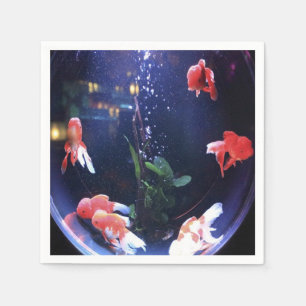 Serviette En Papier Photo du bol de poisson