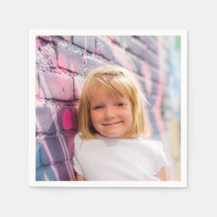 Serviette En Papier Photo personnalisée Design Anniversaire Propre Coc