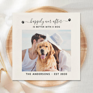 Serviette En Papier Photo Personnalisée Heureusement Jamais Après Mari