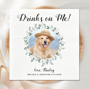 Serviette En Papier Photo personnalisée pour animaux de compagnie Euca
