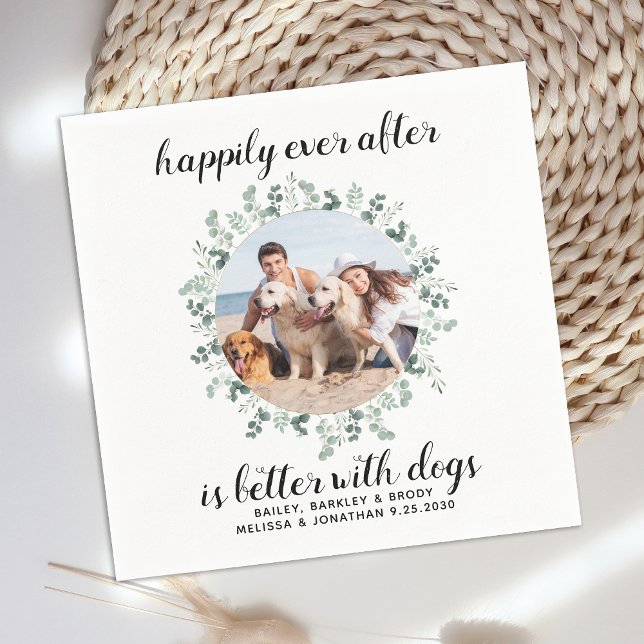 Serviette En Papier Photo Personnalisée Pour Animaux De Compagnie Heur (Créateur téléchargé)