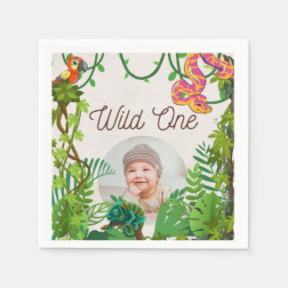 Serviette En Papier Photo Wild One Birthday Napkin