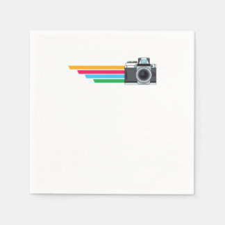 Serviette En Papier Photographe Vintage retro Camera Photographe Camer