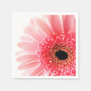 Serviette En Papier Photographie de gerbera rose frais