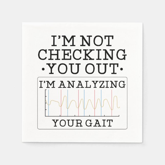 Serviette En Papier Physiothérapeute Ne Vous Vérifie Pas Drôle (Devant)