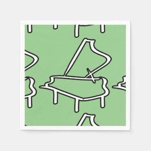 Serviette En Papier Piano 