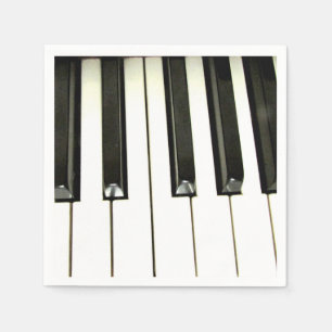 Serviette En Papier Piano Keys napkin