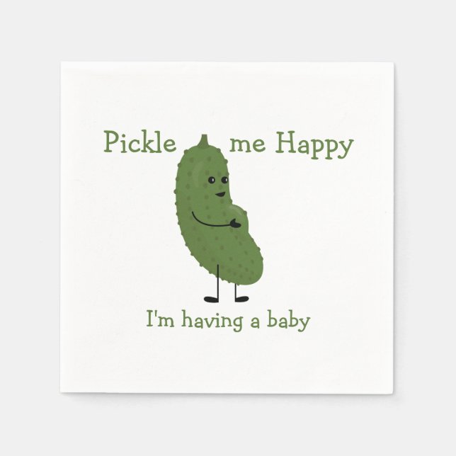 Serviette En Papier Picke me Happy (Devant)