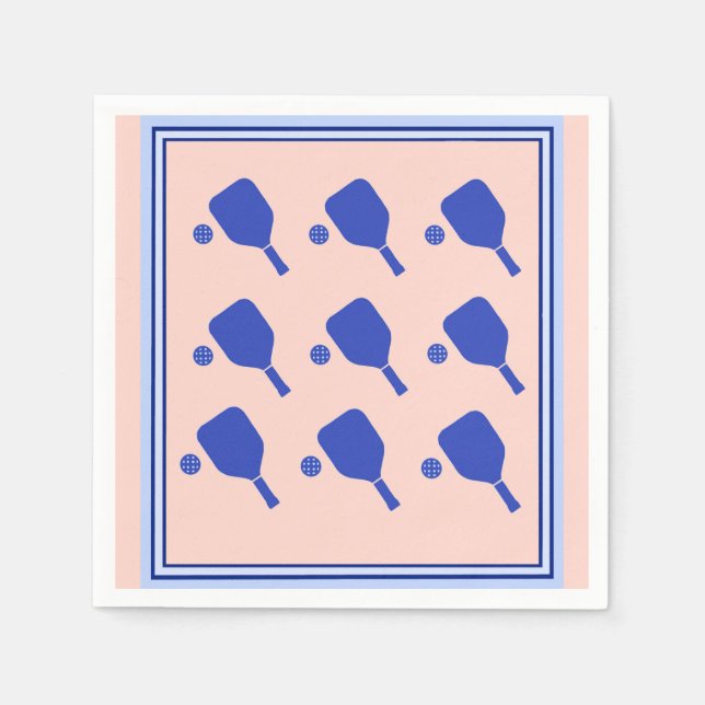 Serviette En Papier Pickleball amusant Napkin (Devant)