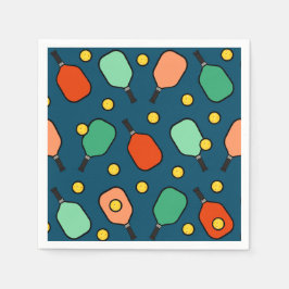 Serviette En Papier Pickleball Party