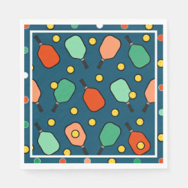 Serviette En Papier Pickleball Party