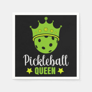 Serviette En Papier Pickleball Queen Funny Pickball Ball Queen