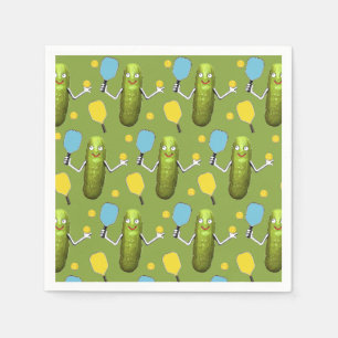 Serviette En Papier Pickleball Sports Party