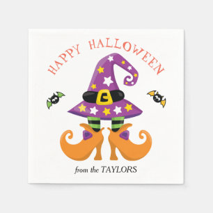 Serviette En Papier Pieds drôles Halloween de sorcière