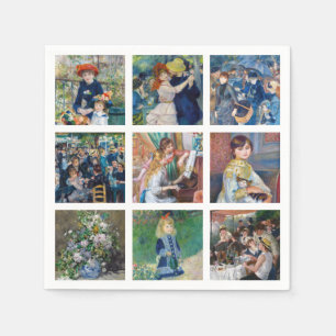 Serviette En Papier Pierre-Auguste Renoir - Chefs-d'oeuvre Grille Coll