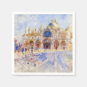 Serviette En Papier Pierre-Auguste Renoir - Venise, Piazza San Marco