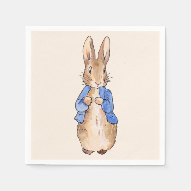 Serviette En Papier Pierre le lapin (Devant)