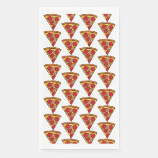 Serviette En Papier piezas de pizza idividuales en patrón