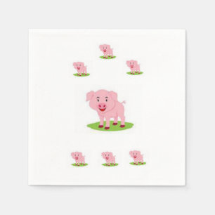 Serviette En Papier Pig Napkin papier