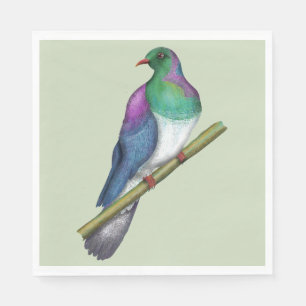 Serviette En Papier Pigeon de Kereru Wood