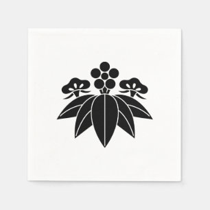 Serviette En Papier pin bambou ume de style gentiane