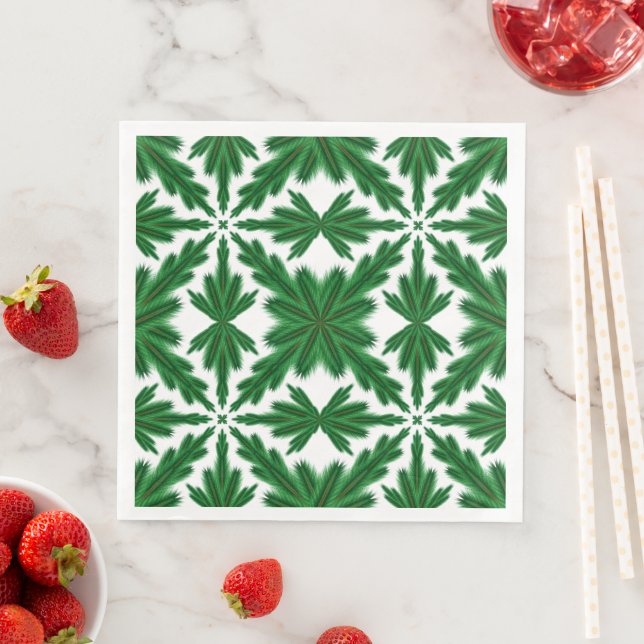 Serviette En Papier Pine Mandala Papier serviettes (En situation)