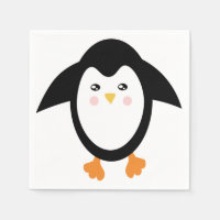 Pingouin serviettes pour la fête