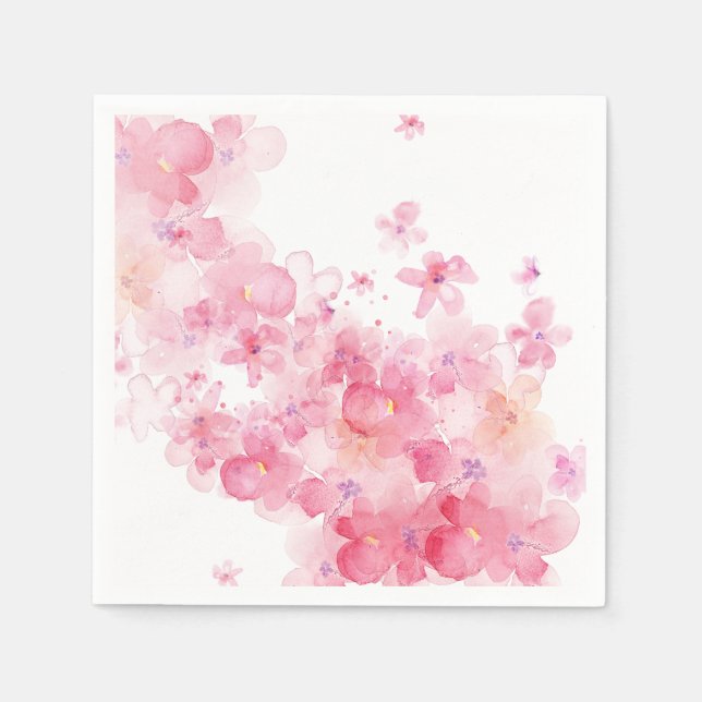 Serviette En Papier Pink Ballerina Matching Balloon (Devant)