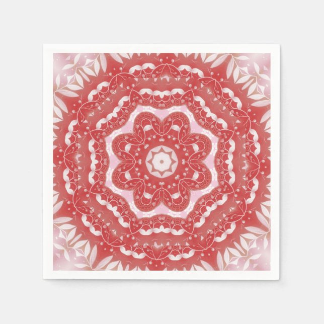 Serviette En Papier Pink Décor Holiday Napkin (Devant)