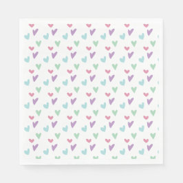 Serviette En Papier Pink Girl Dinosaur fête d'anniversaire serviettes