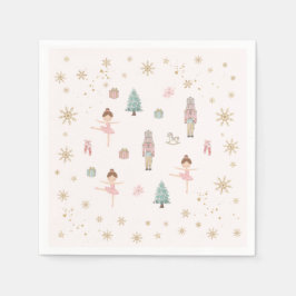 Serviette En Papier Pink Nutcracker Ballet Birthday Paper Napkins