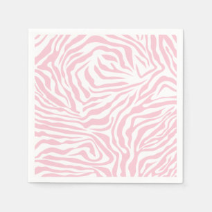 Serviette En Papier Pink Zebra Stripes Wild Animal Print Zebra Pattern