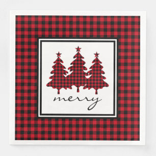 Serviette En Papier Pins de vérification Red Buffalo