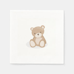Serviette En Papier Pique-nique d'ours de serviette de papier de